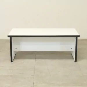 White Coffee Table with Black Trim - PON933
