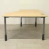 Kinnarps Beech 1600mm R/H Crescent Desk - WSE002DS