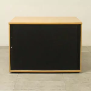 Oak 715mm high Tambour Cupboard - CAP008