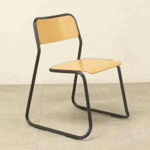 Oak Wooden Utility Stacking Chair - WPB009
