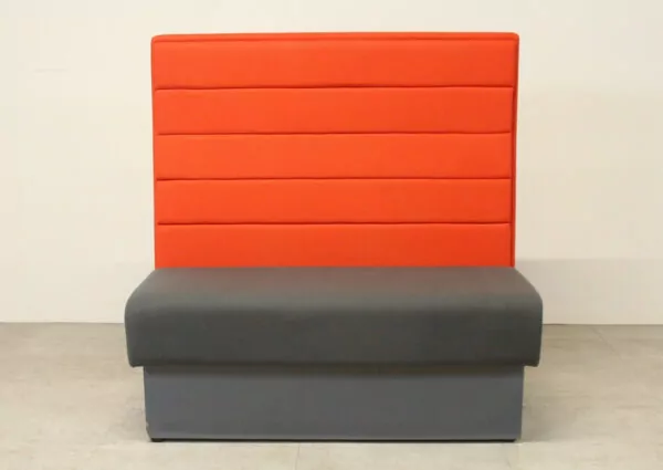 Senator Red & Grey 2 Seat High Back Breakout Seating