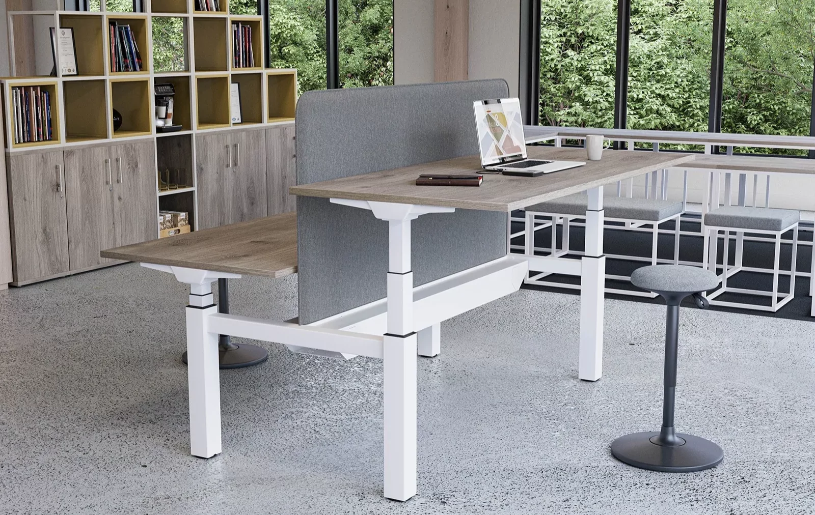 standing desks and height adjustable desks from LOF Office Furniture