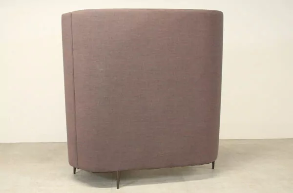 Single Person Focus/Study Booth in Taupe Fabric with Desk