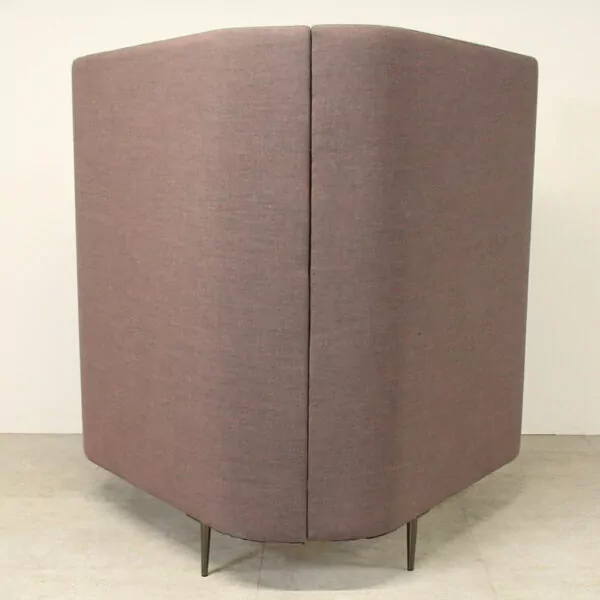 Single Person Focus/Study Booth in Taupe Fabric with Desk