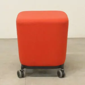 Allermuir Haven Red Mobile Stool on Castors