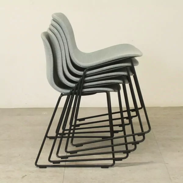 Hay Chair Stackable Hay About Upholstered Grey Stacking Meeting Chair - ENV320 - LOF Office ...