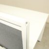 Senator Pod of 10 Straight White 1400mm Desks with D/M Screens - MEP029DS