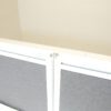 Senator Pod of 10 Straight White 1400mm Desks with D/M Screens - MEP029DS