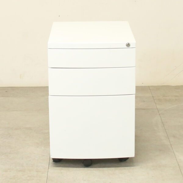 White Mobile Pedestal - MEP003