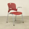 Herman Miller Caper Red Stacking Meeting Chair