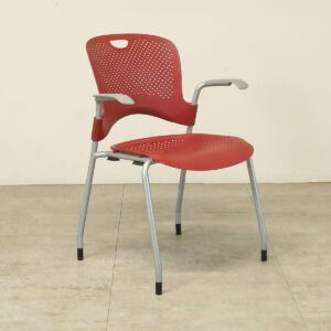 Herman Miller Caper Red Stacking Meeting Chair