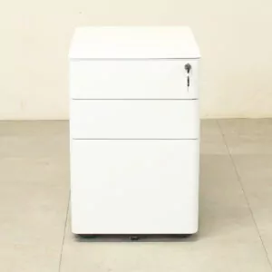 Groove L White Mobile Pedestal - BRAND NEW - XOX013
