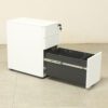 Groove L White Slim Mobile Pedestal - BRAND NEW - XOX011