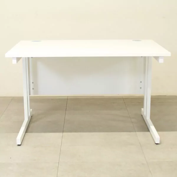 Olia White 1200mm Straight Desk -BRAND NEW - XOX001