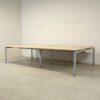Pod of 4 Straight 1600mm Oak Desks