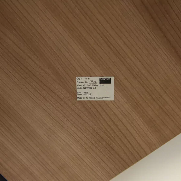 Senator Pod of 2 Autumn Cherry 1770mm Crescent Desks with D/M Screens - CUM023