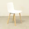 Vitra HAL RE Wood Chair in White - LOC229