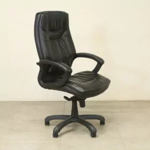 Black Faux Leather Executive Chair - MEP020DS