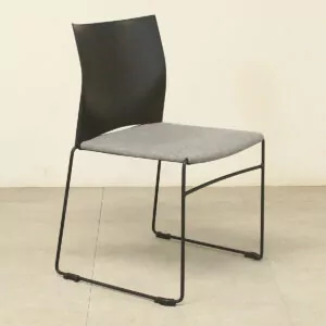 Connection Grey & Black Meeting Chair - LOC075