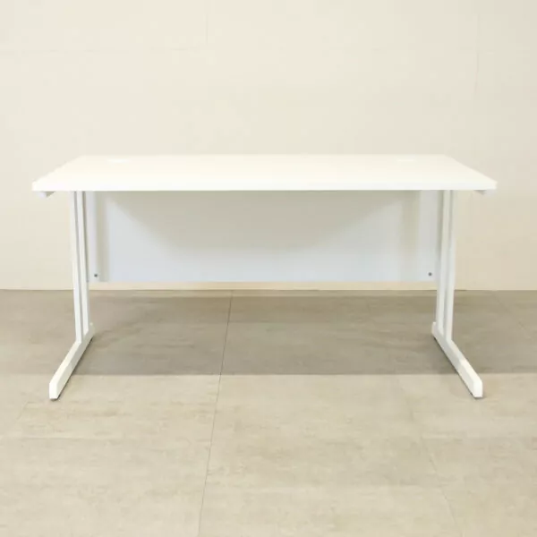 Optima C Cantilever Desk 1400wx800dx720h - White - Brand New