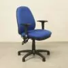 Blue Operators Chair with Arms - FAC010