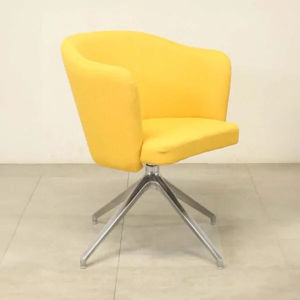 Dams Yellow Swivel Chair - BAU020DS