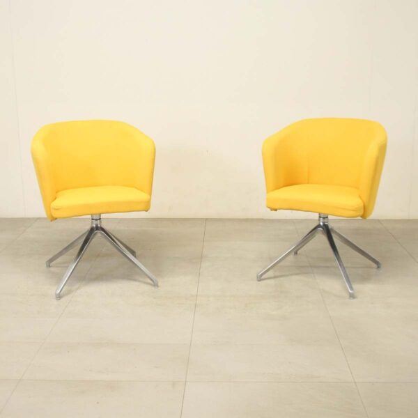Dams Yellow Swivel Chair - BAU020DS
