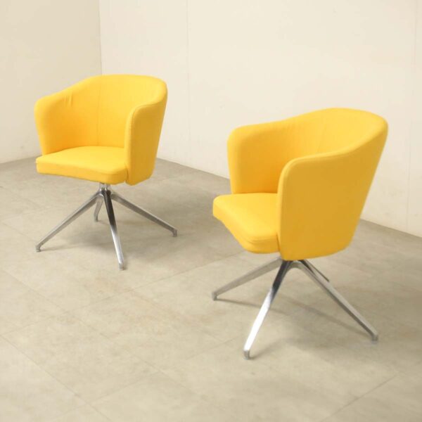 Dams Yellow Swivel Chair - BAU020DS