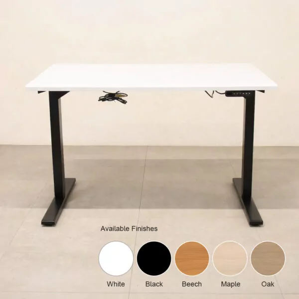 Height Adjustable Desk On Black Frame - LOC265