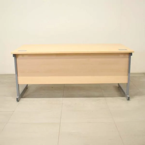 L&P Beech 1600mm Straight Desk - FAC019