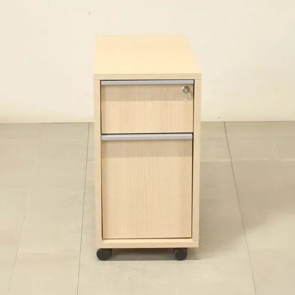 Narbutas Light Oak Narrow Mobile Pedestal - LOC298