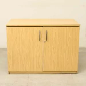 Oak Desk High D/D Cupboard - MAS015