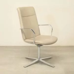 Orangebox  Calder HBS4 Beige Leather High Back Executive Chair - LOC319