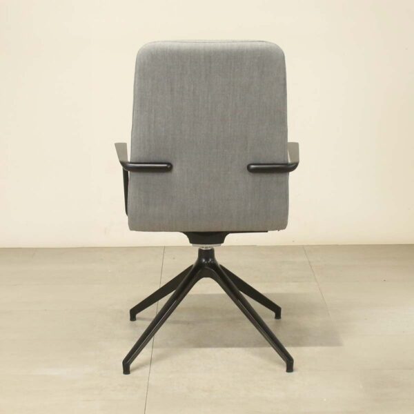 Workstories Accord Mid Grey Farbric Swivel Lounge Chair - LOC277
