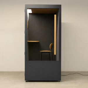 ROOM Grey Phone Booth with Stool - OSX001