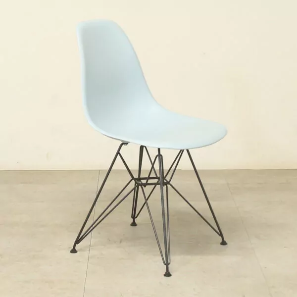 Vitra Eames Powder Blue Plastic Side Chair - VBD002
