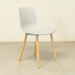 Vitra HAL RE Wood Chair in Grey - LOC228