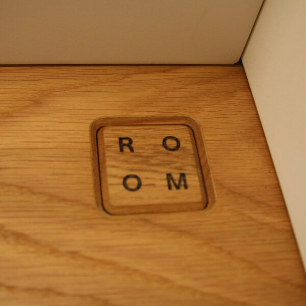 Room White & Oak 1 Person Phone Booth with High Stool - LOC130