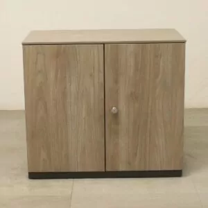 Bene Nebraska Oak Desk High D/D Cupboard - LOC396
