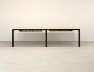 Techo Pod of 4 Straight 1600mm Oak Desks - ENV527