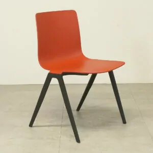 Brunner Red Plastic Stacking Chair