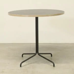 Black 800mm diameter Meeting Table