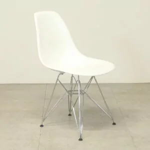 Vitra Eames DSR White Moulded Plastic Chair