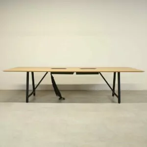 Frovi Oak 3000 x 1200 Meeting Table with Power/Data