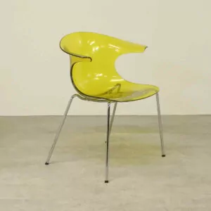 Yellow Plastic Cafe Chair