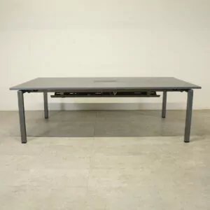 Black 2400 x 1200 Meeting Table with Power/Data