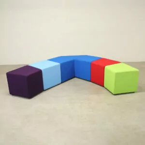 Multicolour Cube Seating Set