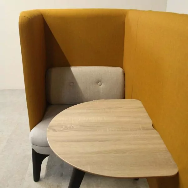 Orangebox Grey & Mustard 2 Person Booth