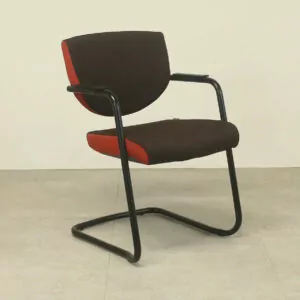 Pledge Brown/Red Meeting Chair