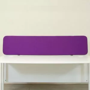 Purple 1600mm Desk Mounted Screen